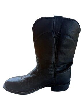 Unbranded Western Style Leather Mid-Calf Low Heeled Boots Women's Size 5.5D-READ
